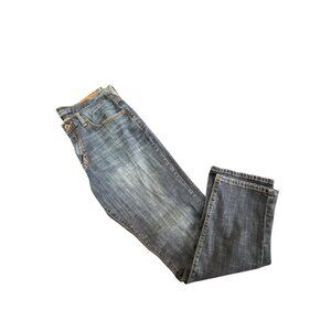 Lucky Brand Men's Blue Denim 221 Original Straight Jeans 34x32